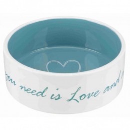 TRIXIE Miska ceramiczna Pet's Home - kremowa/jasnoniebieska