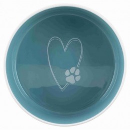 TRIXIE Miska ceramiczna Pet's Home - kremowa/jasnoniebieska