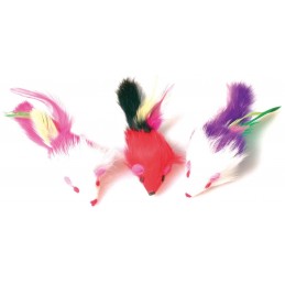 ZOLUX 3 myszki z piórami