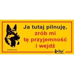 DINGO Metalowa tabliczka...