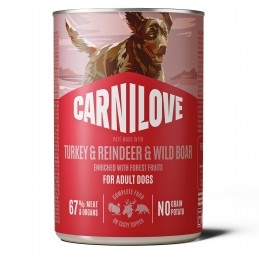 CARNILOVE DOG Adult Turkey,...